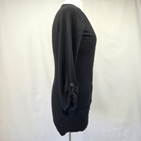 Theory Amaya 100% Cashmere Tunic Cardigan Sweater Black Size Small NWT - Picture 8 of 14